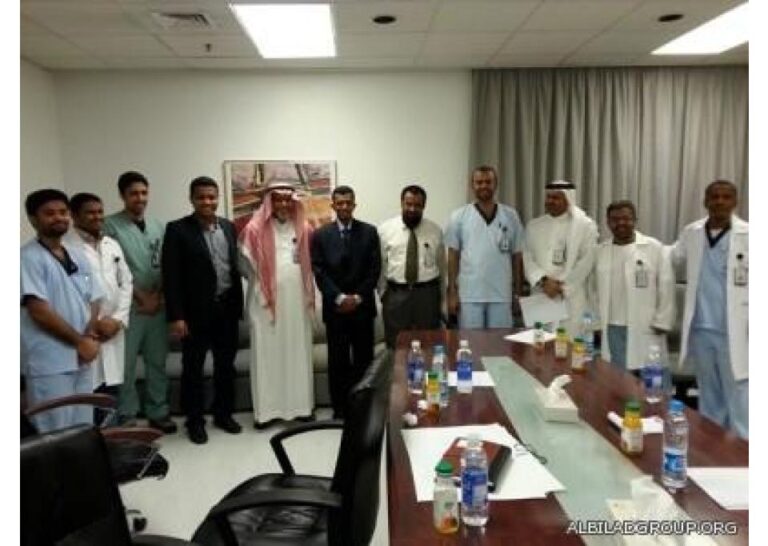 وفد مؤسسة حضرموت لمكافحة السرطان في زيارة لمدينة الملك فهد الطبيه بالرياض